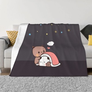 Bubu Dudu卡通毛毯法蘭絨裝飾星星夜睡便攜家用床罩