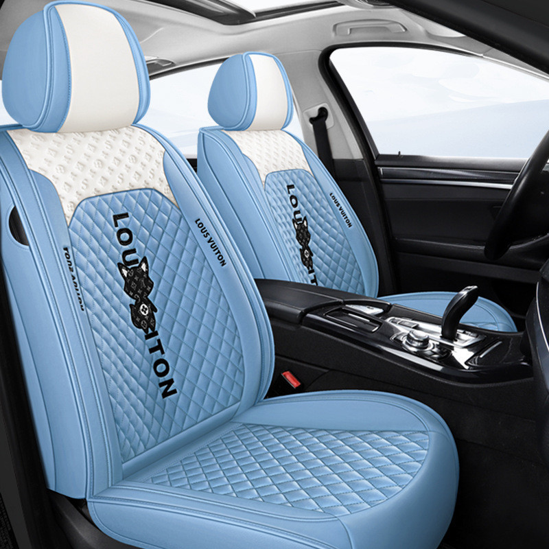 通用型汽車座椅套 PU 皮革前座+後座全套專為 Rav4 Mazda 6 Swift Xpander HRV 製造
