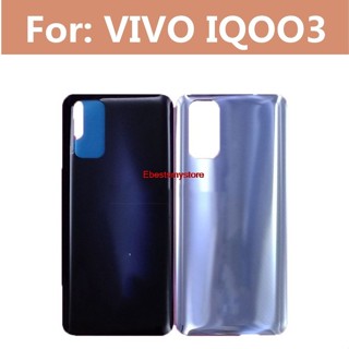 Ebemy-適用於 VIVO iQOO 3 5G 電池後蓋外殼門殼維修手機零件玻璃更換零件