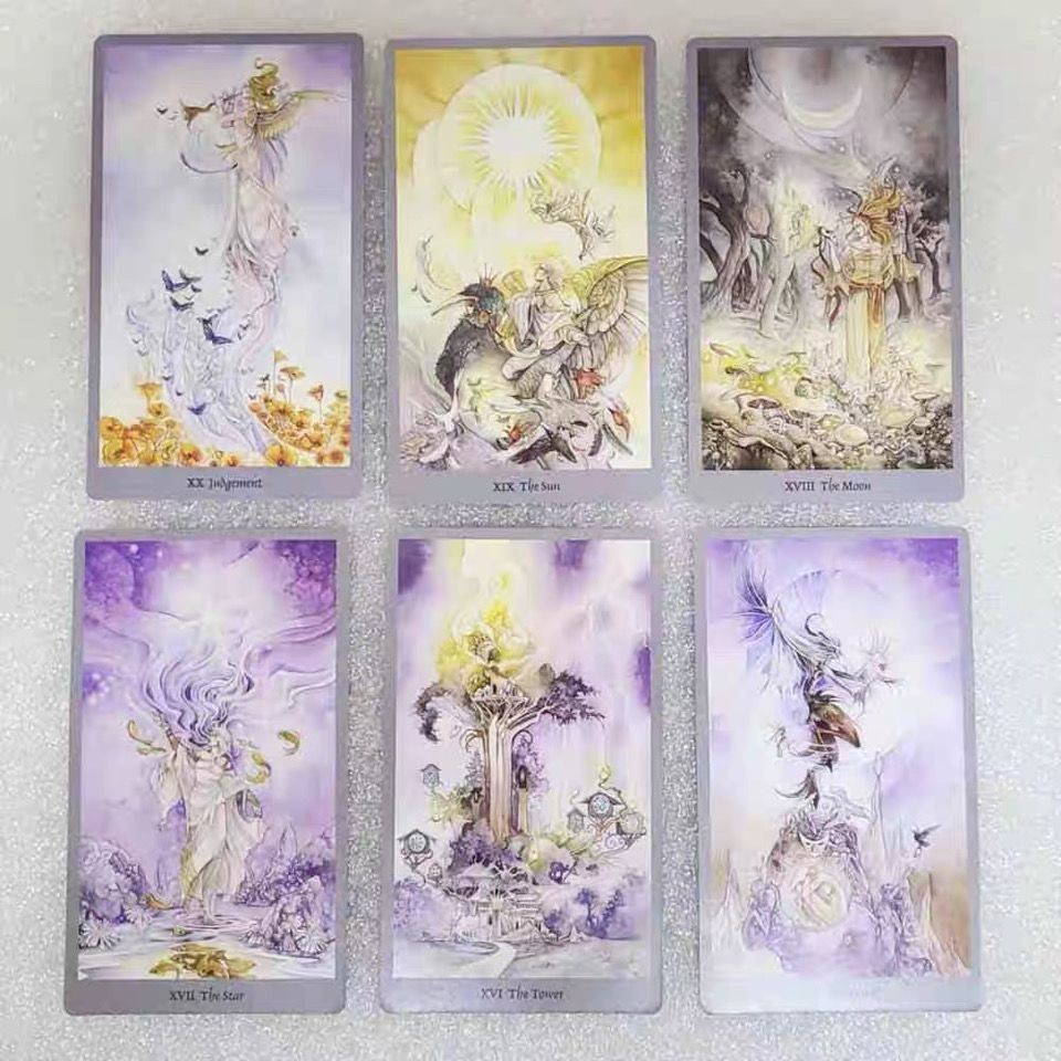 現貨 新品熱賣 花影牌 12X7CM 花影塔羅牌1:1Shadowscapes Tarot花影塔羅現貨新款