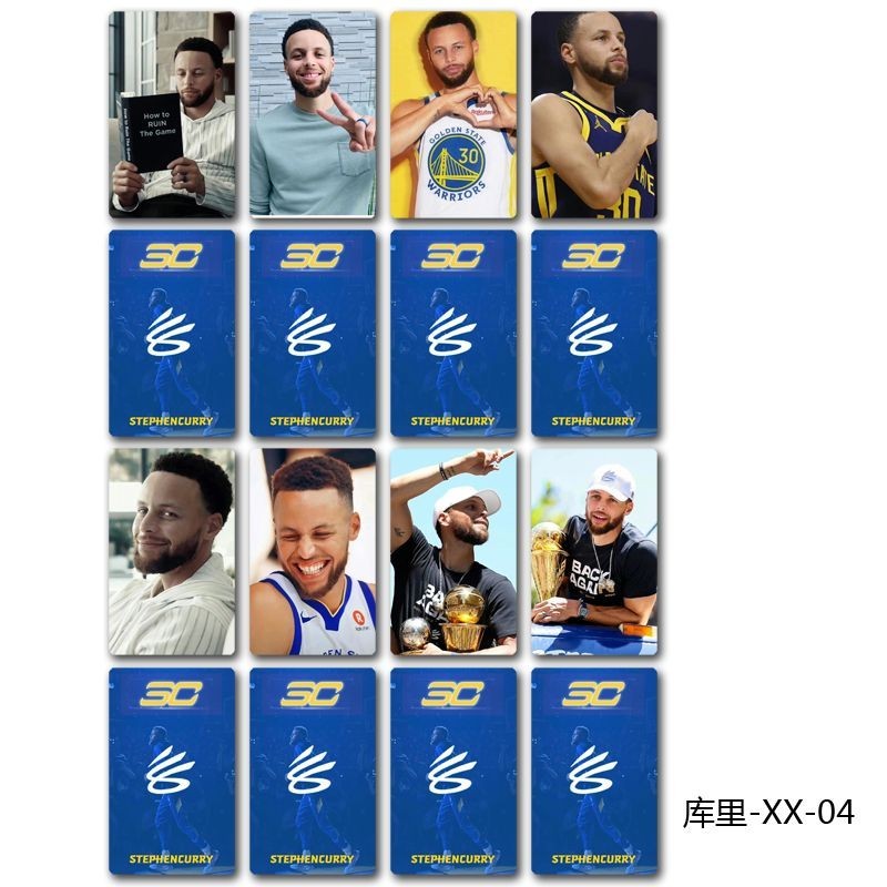 庫裡Stephen Curry周邊小卡應援卡簽名自拍寫真照片卡錢包卡套卡