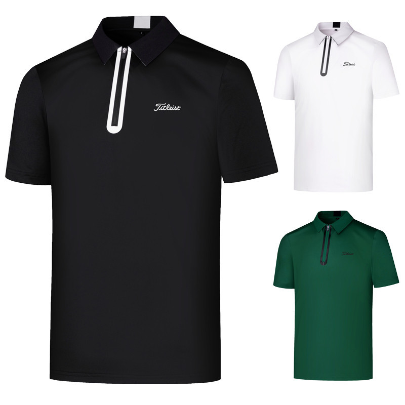 【Titleist】高爾夫服裝golf衣服男裝短袖上衣透氣排汗速乾T24007B衣球服POLO衫