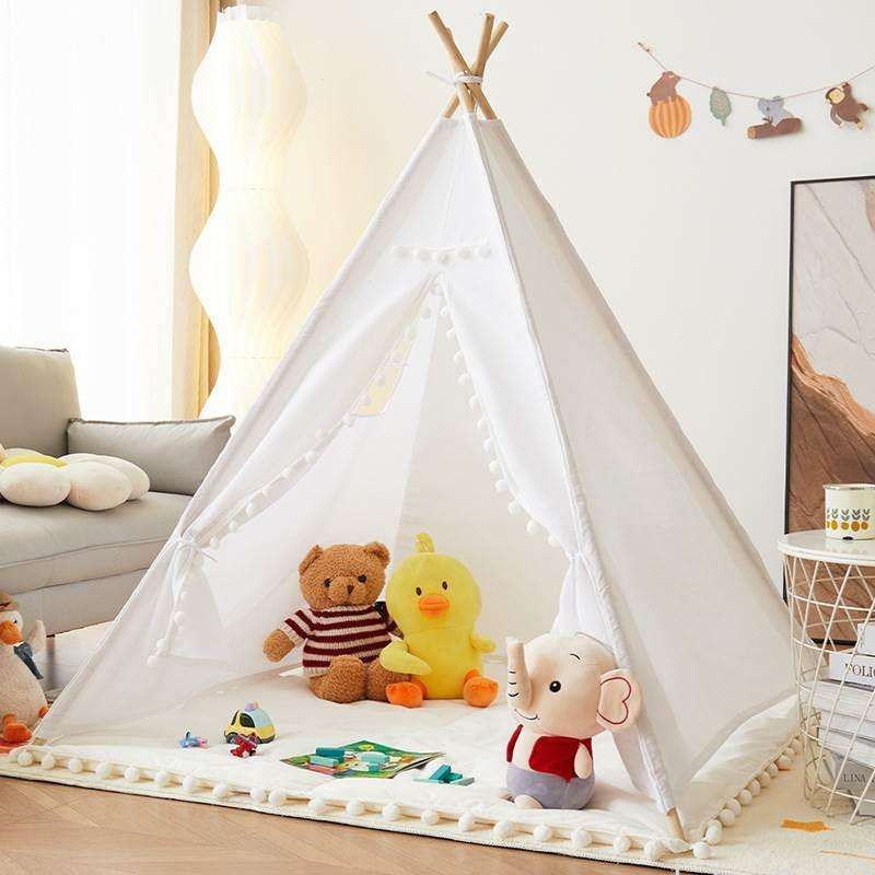 兒童帳篷室內家用女孩公主遊戲屋男孩小房子玩具城堡印地安帳篷定