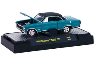 M2 1/64合金汽車模型 雪佛蘭老爺車肌肉車1967 Chevrolet Nova SS
