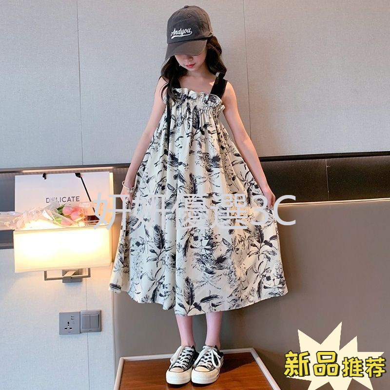 臺灣出貨  新品新款洋長款中大童超仙套裝洋氣兒童裙子公主裙   夏季洋裝
