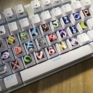 【鍵盤貼膜】【不含鍵盤~】 假面騎士W記憶體26個字母單個貼鍵盤貼按鍵貼紙臺式機筆電