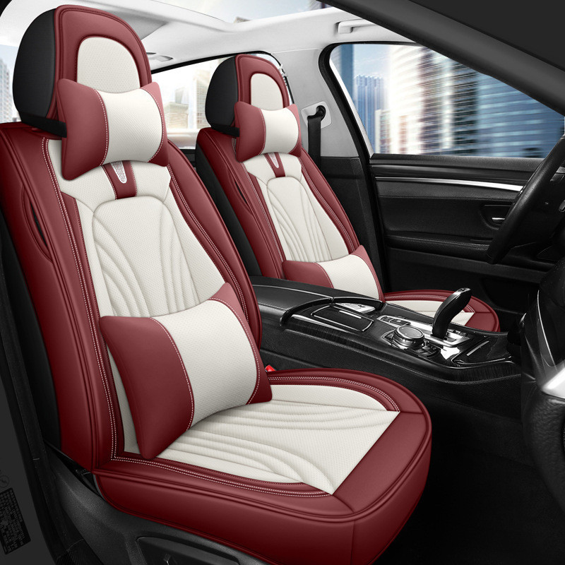 定制適合全覆蓋汽車座椅套 PU 皮革前座 + 後座全套可用於 D-MAX 福特豐田