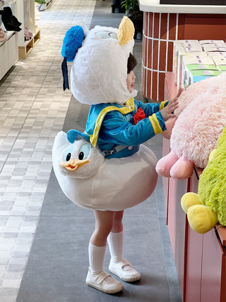 唐老鴨兒童服裝cos卡通動物幼兒園鴨子表演服男女童嬰兒寶寶衣服