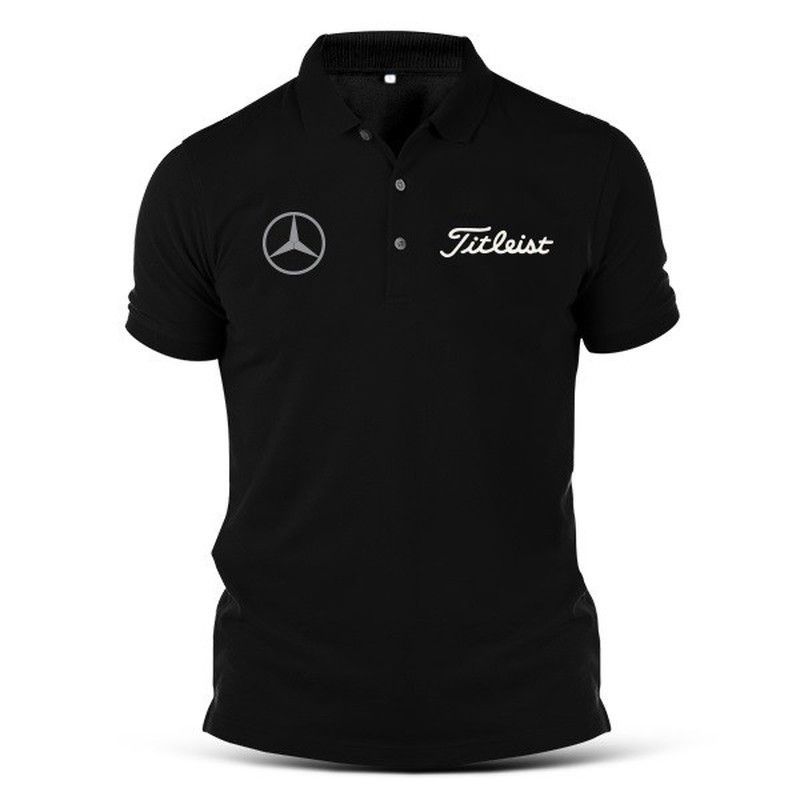 男士 T 恤 Titleist Mercedes Golf Wagon Wedge PGO Polo 衫