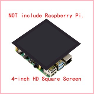 ♞,♘,♙4英寸正方形觸控式螢幕螢幕DPI LCD顯示器適用於樹莓派5 Raspberry Pi 0 Zero 2 W 4