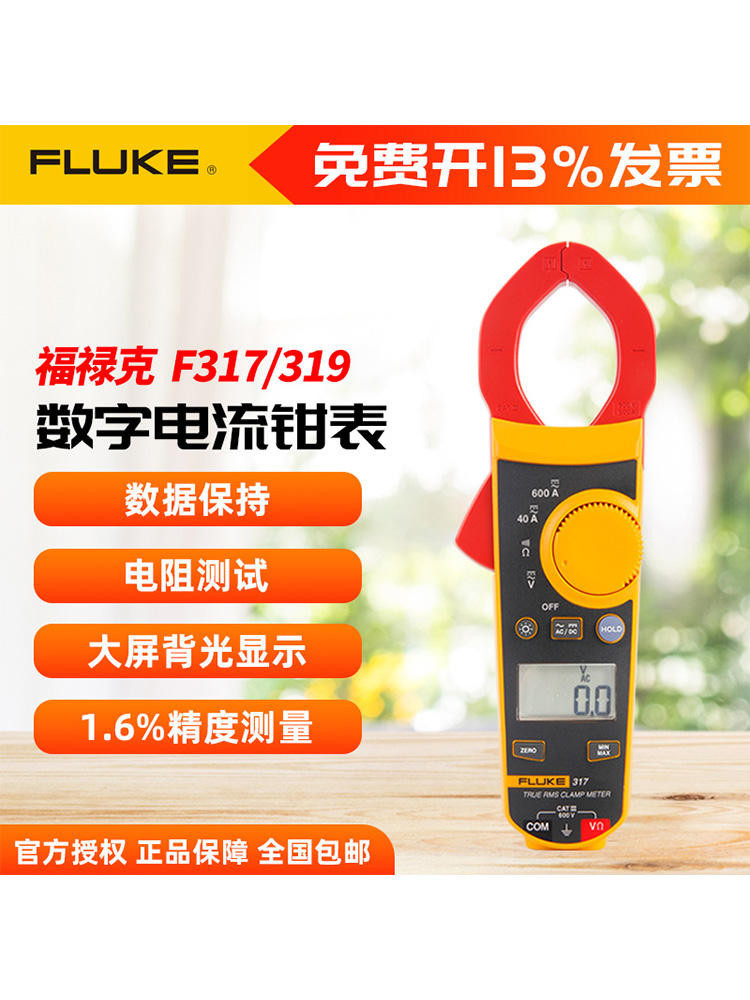 現貨 福祿克FLUKE 317/319/302+鉗型萬用表交直流鉗形表電流表電流表