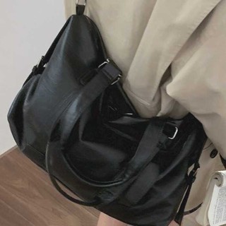 [Mila 24h出貨] 韓國大容量手提健身包時尚休閒輕便旅行包工裝短途旅遊斜背包