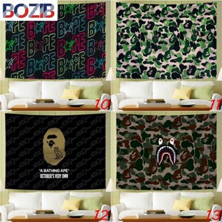 A BATHING APE (bozibb) Bape 牆滌綸掛毯帶沐浴猿壁掛掛毯家居裝飾