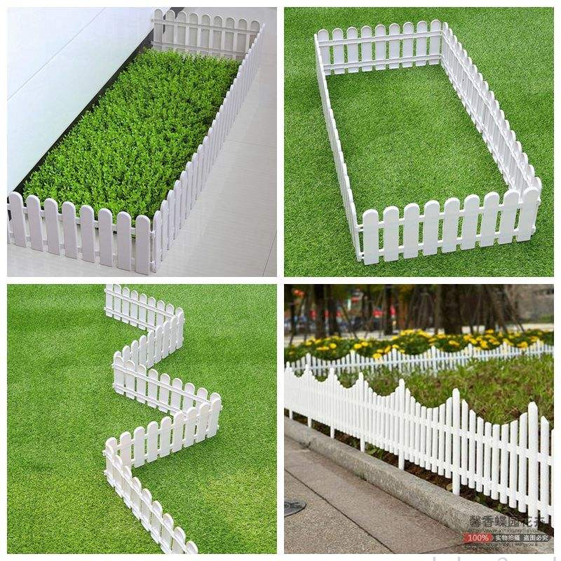 塑膠柵欄圍籬小籬笆庭院白色戶外草坪花園裝飾幼兒園室內聖誕圍欄