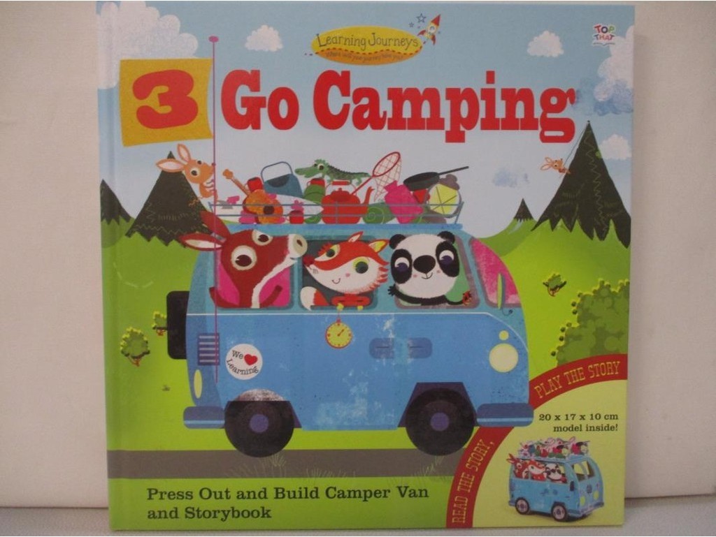 3 Go Camping: Press Out and Build Camper Van and Storybook_Graham, Oakley/ Green, Olive May (ILT)【T1／少年童書_D5N】書寶二手書