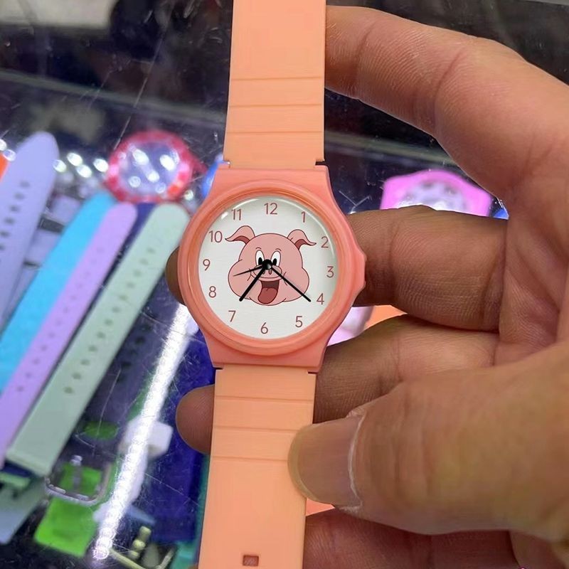 時尚周處除三害手錶同款情侶學生兒童陳桂林周邊阮經天粉色小豬電子錶