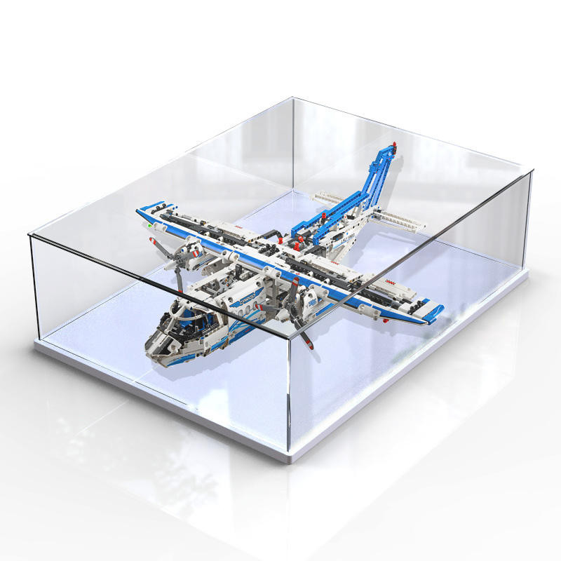 🚚免運🚚 ♞,♘適用樂高42025 貨機積木展示盒組裝玩具模型透明防塵罩防塵盒