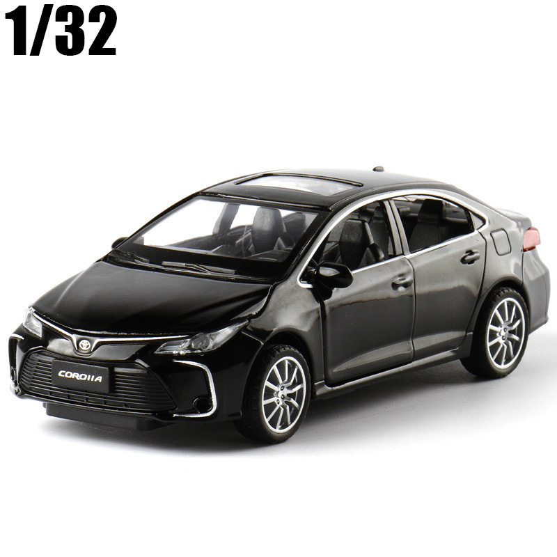 豐田 1:32 TOYOTA Corolla Alloy 壓鑄和金屬車輛汽車模型聲光兒童玩具禮品系列 F426