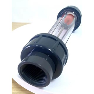 內絲式連線短管浮子流量計 LZS15液體水轉子管道式流量計UPVC塑膠