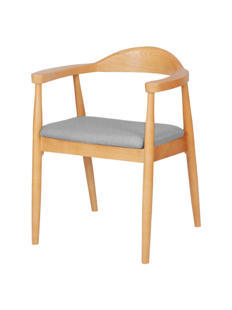 【特價現貨】 總統椅甘迺迪北歐實木餐椅廣島椅新中式簡約家用背靠扶手椅圈椅子