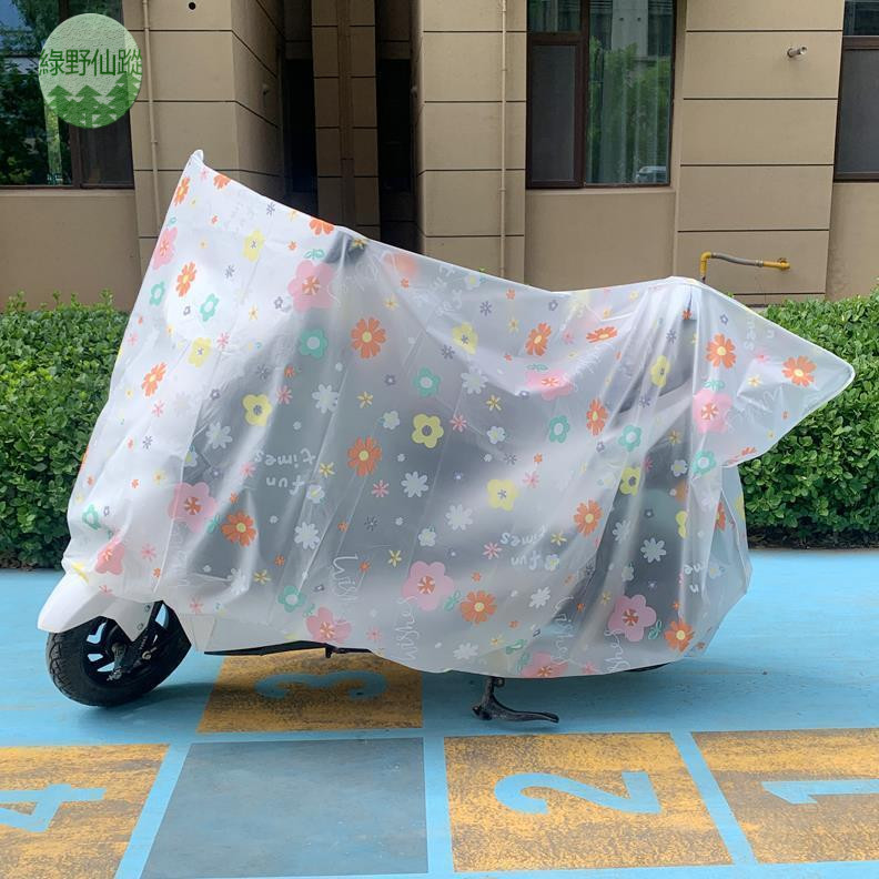 【熱銷】 防雨機車車罩 透水防塵 電動車全罩 通用 加厚 防曬 卡通套車罩 全罩