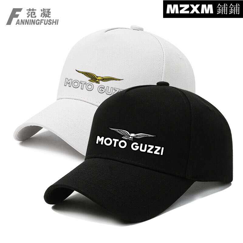 新款 MOTO GUZZI古茲旅行越野摩托車戶外騎行棒球帽男潮酷遮陽鴨舌帽子 909