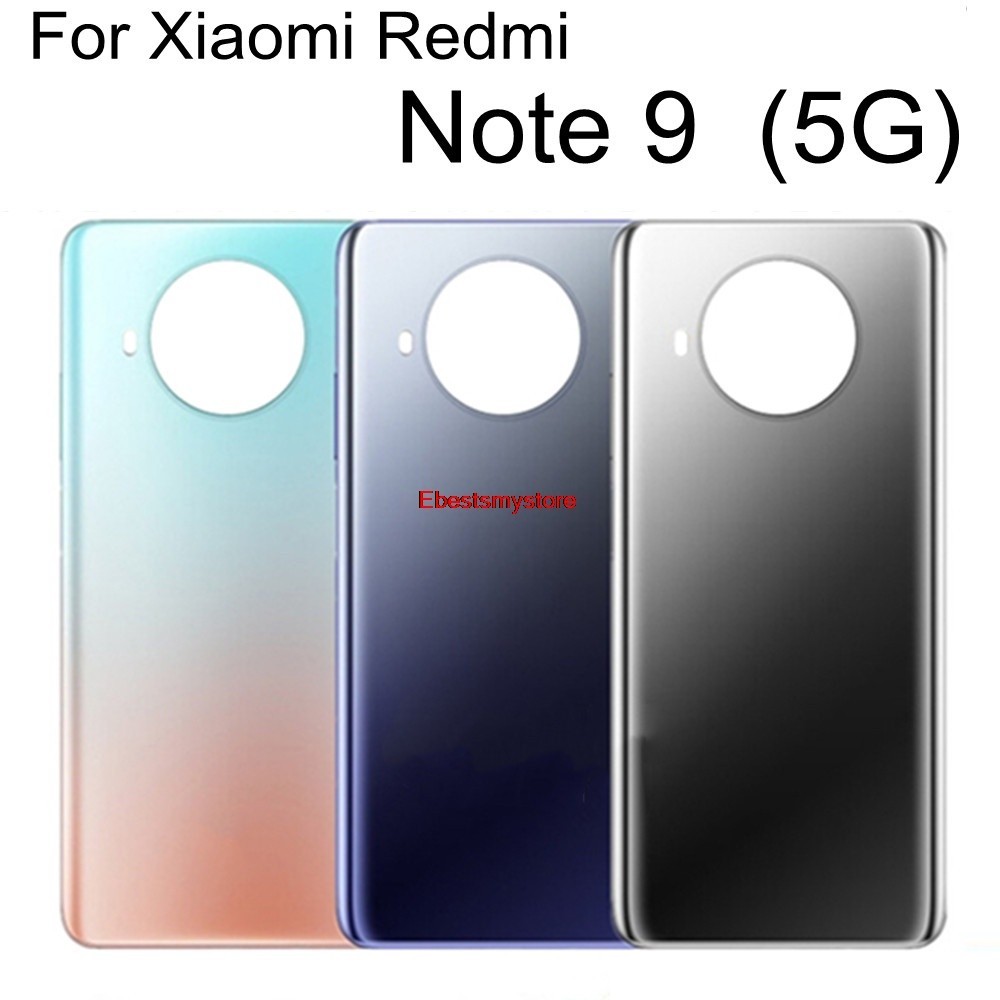 XIAOMI REDMI Ebsmy-適用於小米紅米 Note 9 Pro 5G M2007J22C 後蓋電池蓋後殼玻璃