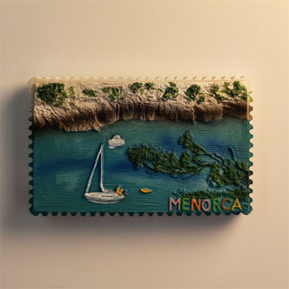 西班牙梅諾卡島創意旅遊紀念工藝品立體彩繪裝飾磁性冰箱貼伴手禮