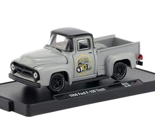 1/64正版M2合金汽車模型 適用於福特皮卡肌肉車1956Ford F100 Tru