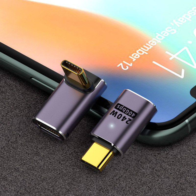 Usb 4.0 USB4.0 Thunderbolt3 磁性適配器 USB C 轉 Type C 40Gbps 140W