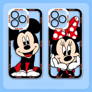 迪士尼 Mickey Love Minnie Mouse 面罩透明手機殼適用於 Infinix TECNO POVA 2