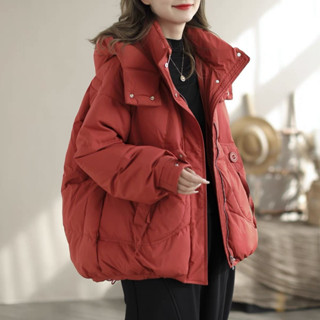 羽絨服女短版加厚連帽冬季新款白鴨絨保暖顯瘦洋氣外套