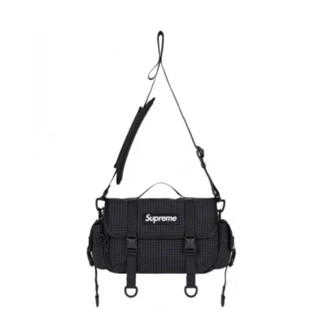 [FLOMMARKET] Supreme 24SS Mini Duffle Bag 格紋3M反光 圓筒包 黑色