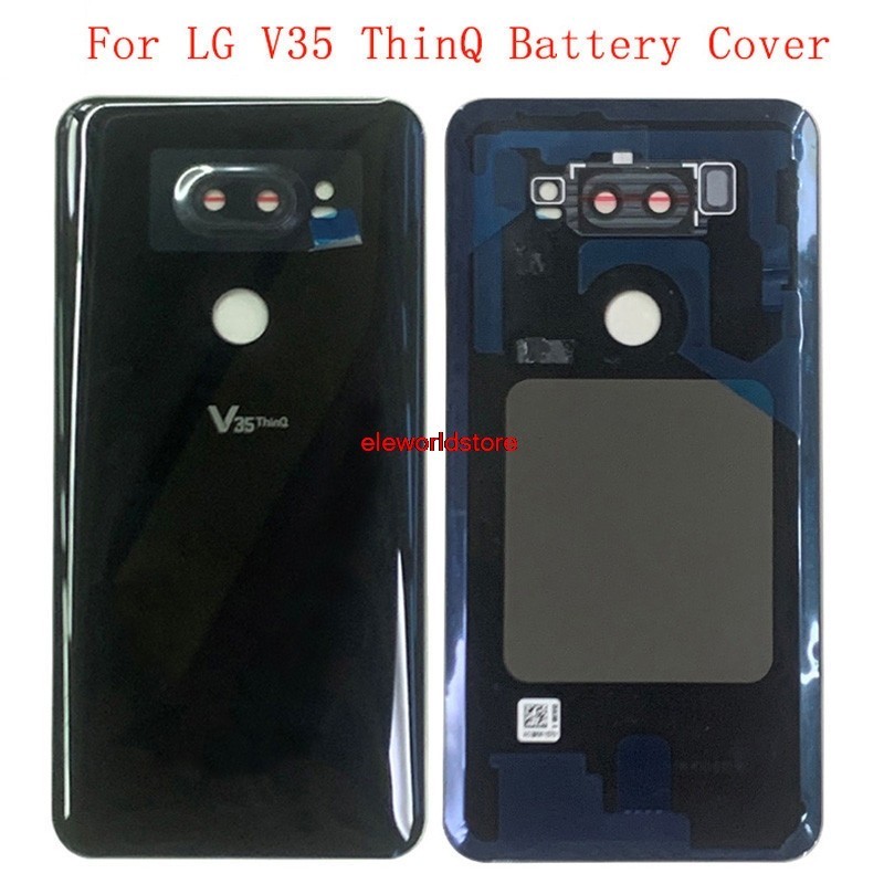Eley-battery Case Cover 後門外殼後蓋適用於 LG V35 ThinQ LMV350 電池蓋帶相機