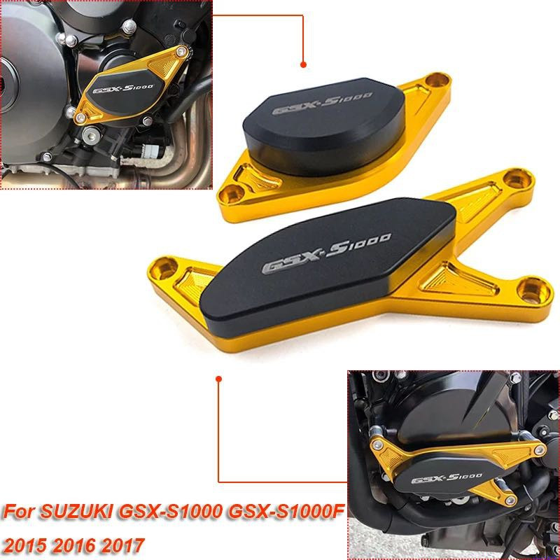 ♞,♘鈴木GSXS1000 GSX-750 GSX-1000F GSX-S1000 發動機邊蓋防摔塊 防摔膠保護塊