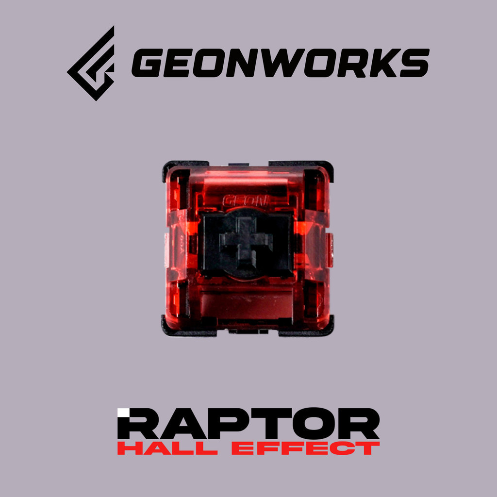 geonworks 猛禽磁軸42g Raptor HE電磁觸發線性開關配件wooting60
