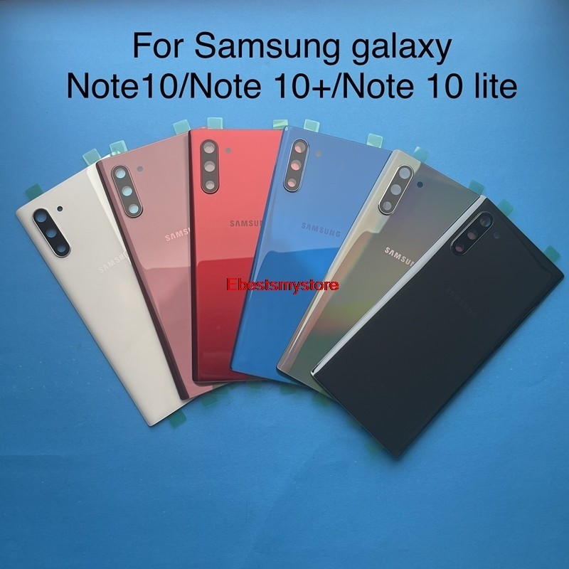 Ebsmy-samsung 後蓋電池蓋外殼適用於三星 Galaxy Note 10 N970 N970F Note 10