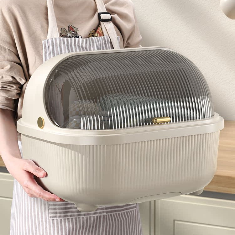 德國碗筷收納盒碗櫃附蓋裝餐具放碗廚家用置物廚房碗架瀝水碗碟架