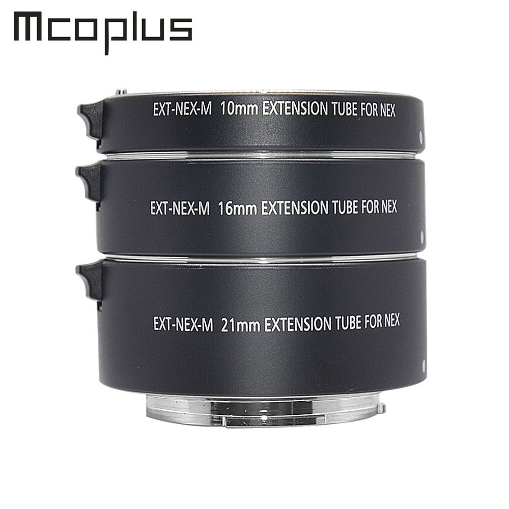 Mcoplus 金屬自動對焦微距延長管環 10mm 16mm 21mm 適用於索尼 E 卡口 A7 A7II A7III