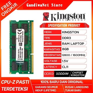 ♞,♘金士頓 SODIMM 8GB 筆記本電腦記憶體 DDR3 12800 DDR3-1600 Mhz