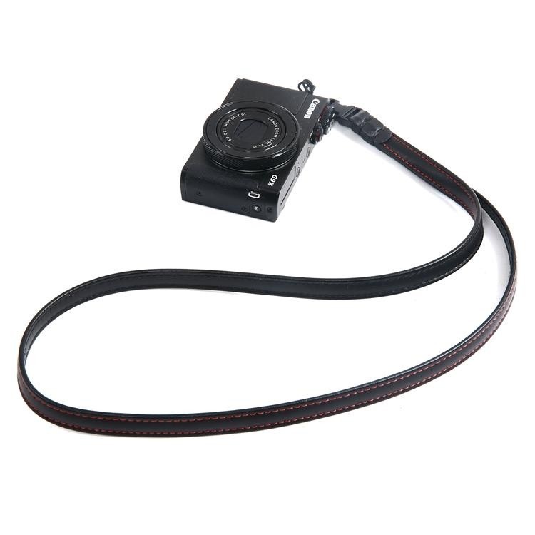 ♞,♘,♙【速發】相機皮質揹帶適用於索尼zv1 rx100黑卡GR2 GR3卡片機單孔相機肩帶