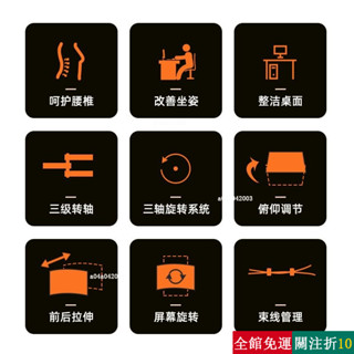 精選 顯示器支架壁掛墻上可伸縮旋轉電腦螢幕萬嚮掛架13-32"橫豎屏切換 K6UH yqg