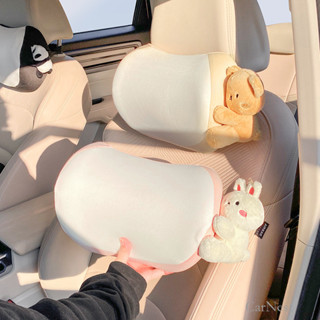 【CarNest】汽車頭枕護頸枕 四季通用開車靠枕 車用枕頭 車內腰靠記憶棉 可愛卡通頭枕腰靠