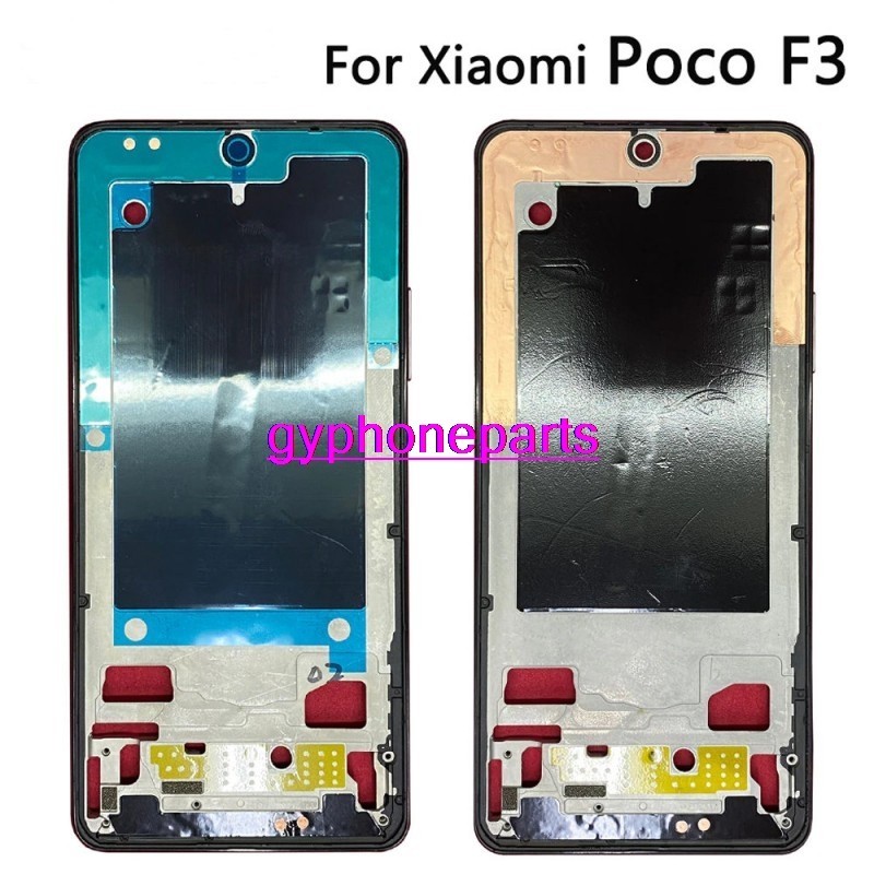 XIAOMI Guo- 6.67" 適用於小米 Poco F3 中框前擋板框面板外殼 M2012K11AG 中框更換零件