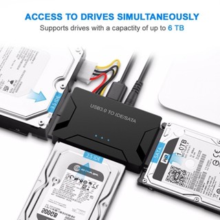 【蝦皮優選】 ♞,♘Sata 轉 USB IDE 適配器 USB 3.0 2.0 SATA 3 電纜, 用於 2.5 3