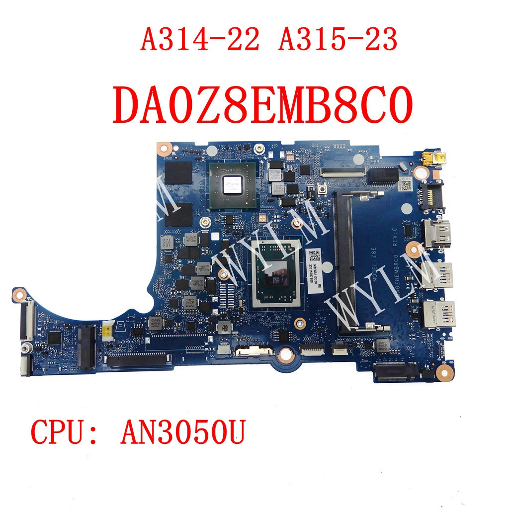 ♞Da0z8emb8c0 AN3050U CPU 主板適用於宏碁 Aspire A314-22 A315-23 筆記本主