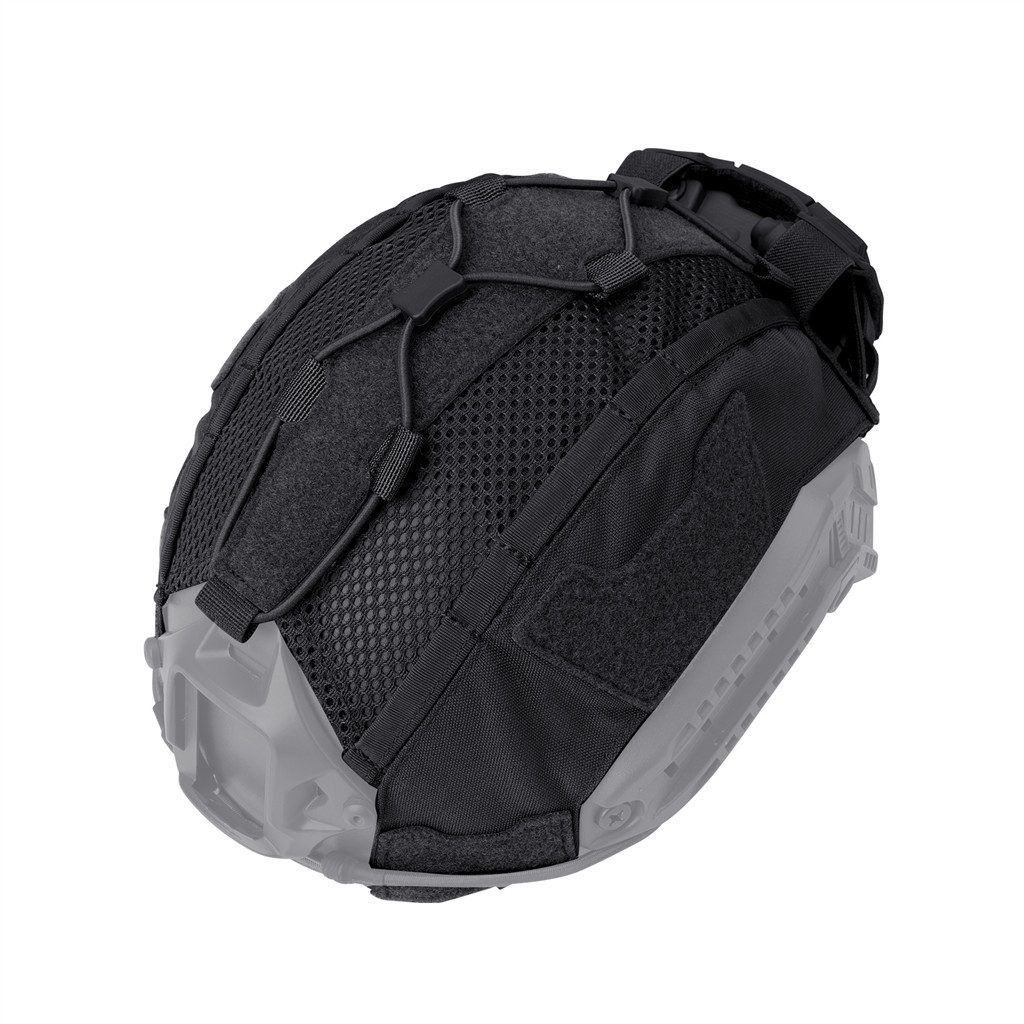 Idogear 戰術頭盔罩適用於快速頭盔 M/L 尺寸,帶 NVG 電池袋戰術頭盔布,適用於海事頭盔 3812