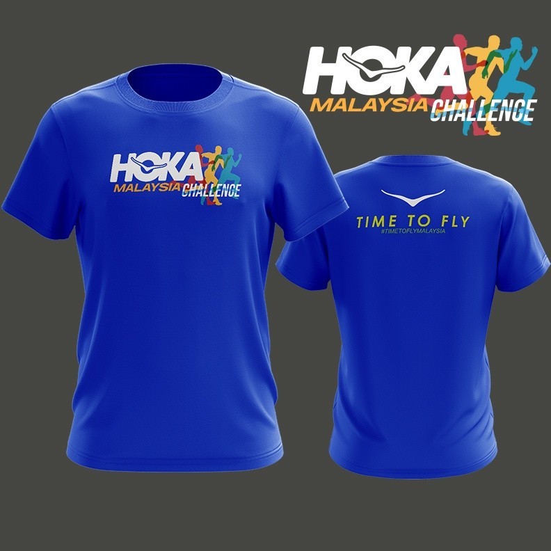 Hoka ONE MALAYSIA 挑戰跑步 T 恤 READY STOK