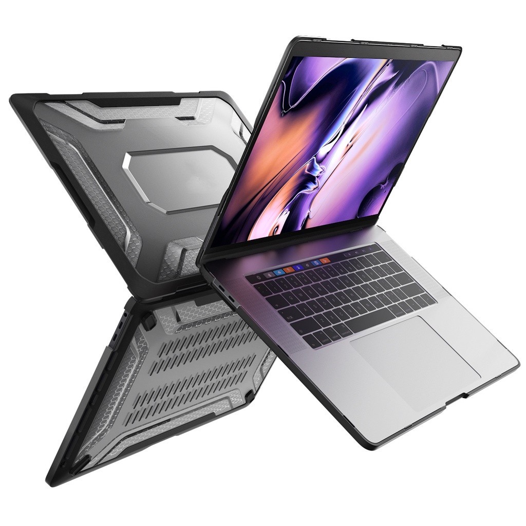 ♞,♘Supcase UB 保護殼兼容 MacBook Pro 16 英寸 2019 超薄橡膠 TPU 保險槓保護殼帶鍵