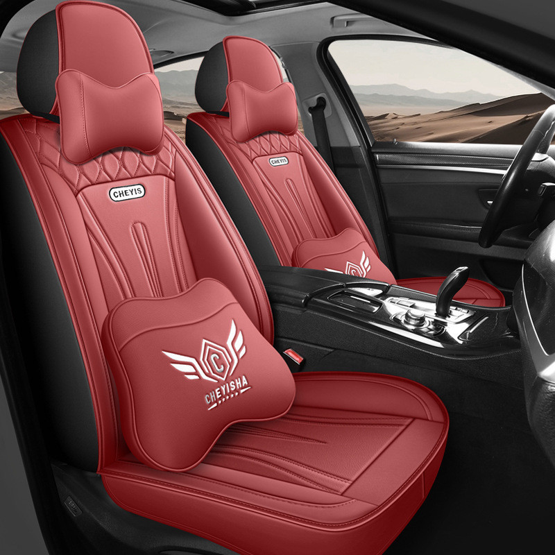 通用型定制適合汽車座椅套 PU 皮革前座 + 後座全套由索納塔 E60 Avensis 製造